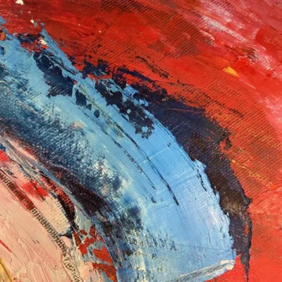 "As One" detail of painting by Svetlana Vuksanovic