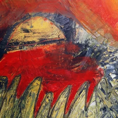 "Nameless fears"detail of painting by Svetlana Vuksanovic