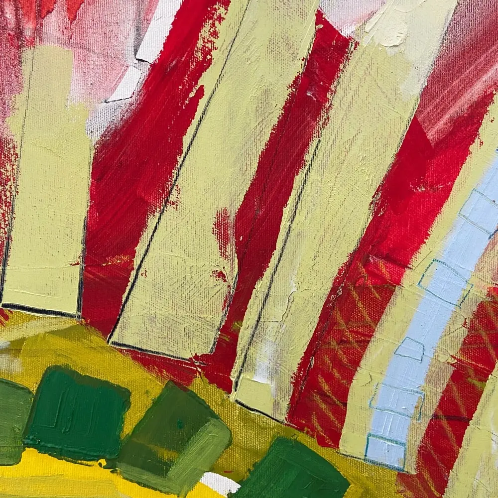 "The Spine of the World" detail of painting by Svetlana Vuksanovic