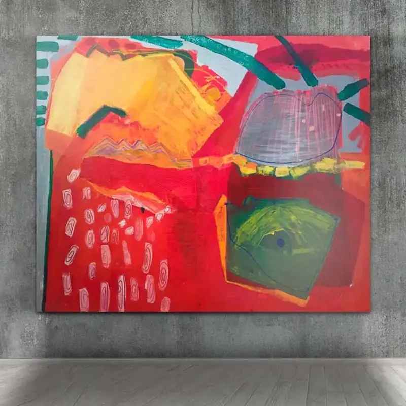 Abstract painting "Parts of Inner" by Svetlana Vuksanovic.